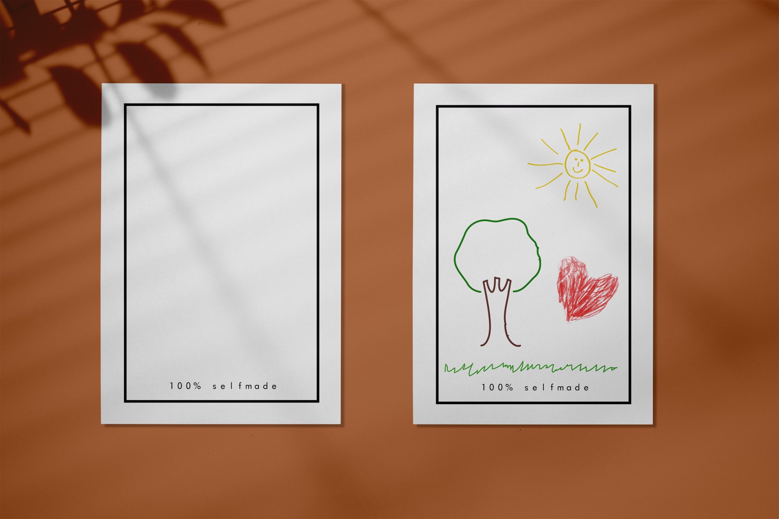 Postkarte - 100% selfmade | Karte zum selbst gestalten - byjamawa