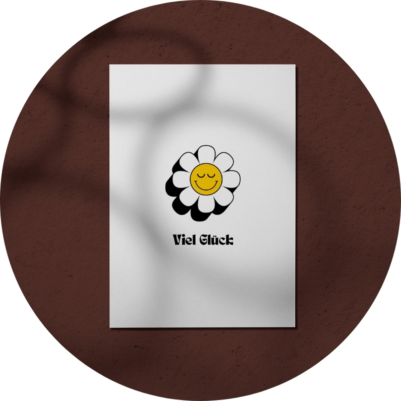 Postkarte - Viel Glück