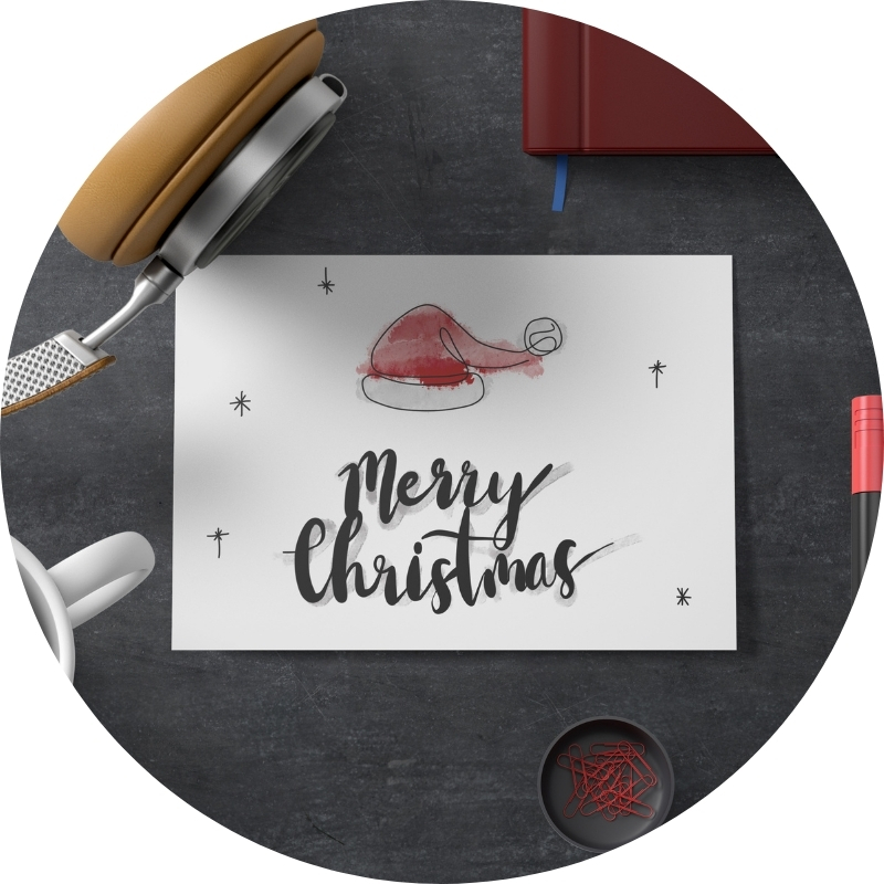 Postkarte - Merry Christmas
