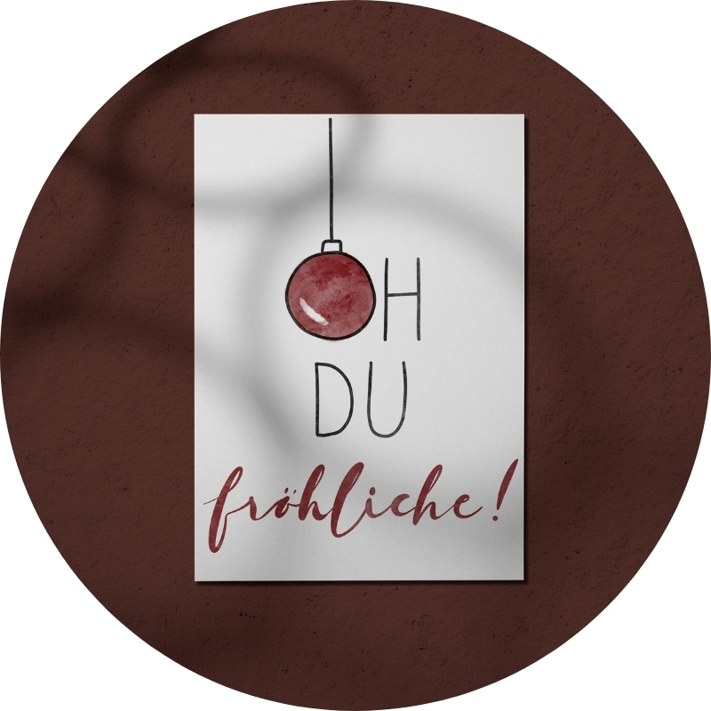 Postkarte - OH DU fröhliche!