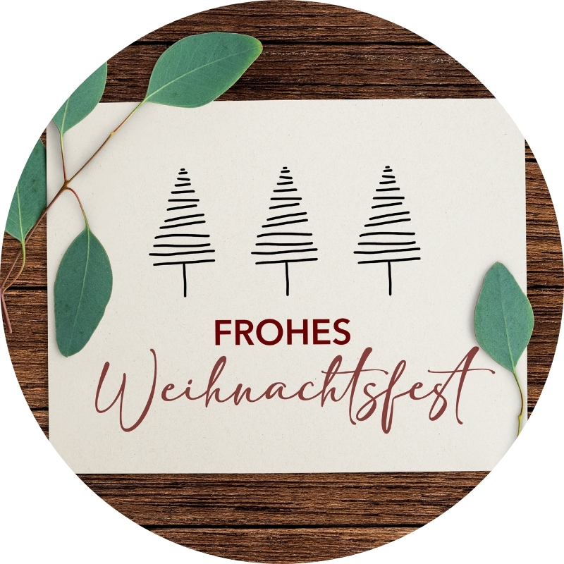 Postkarte - FROHES Weihnachtsfest