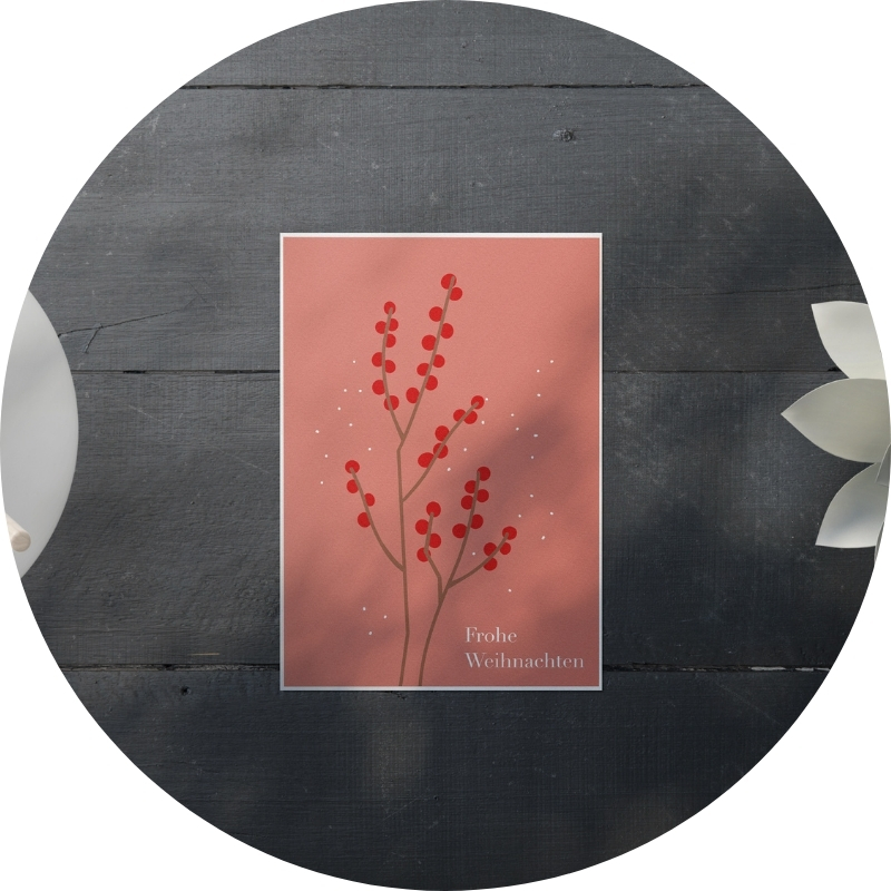 Postkarte - Frohe Weihnachten