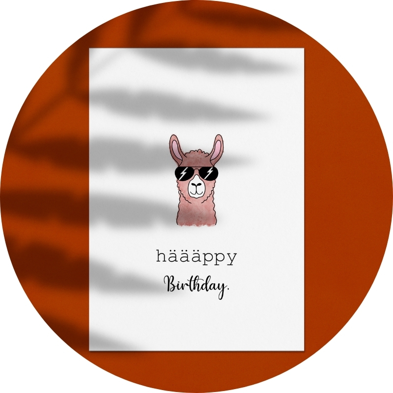 Postkarte - häääppy birthday