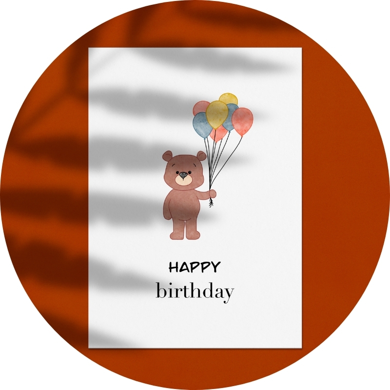 Postkarte - HAPPY birthday