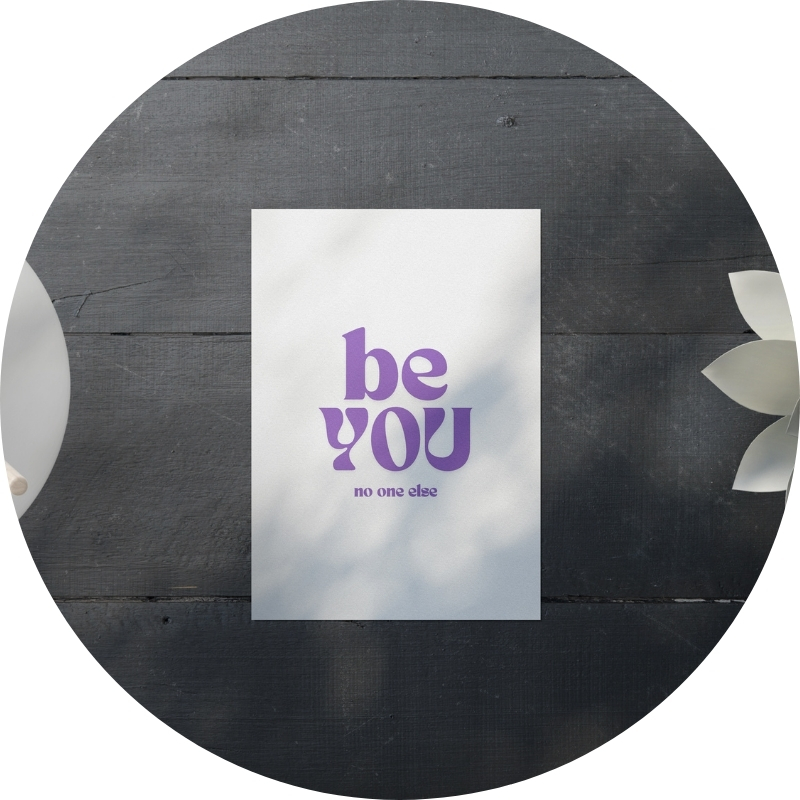 Postkarte - be you