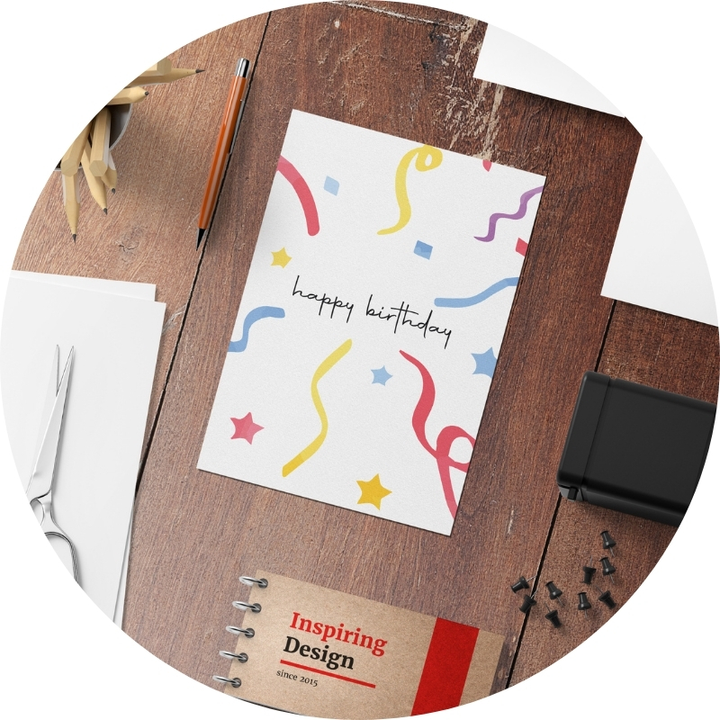 Postkarte - happy birthday