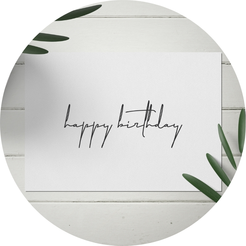 Postkarte - happy birthday