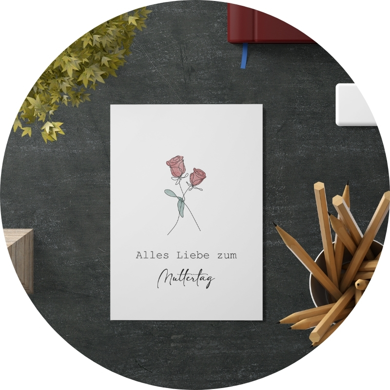 Postkarte - Alles Liebe zum Muttertag