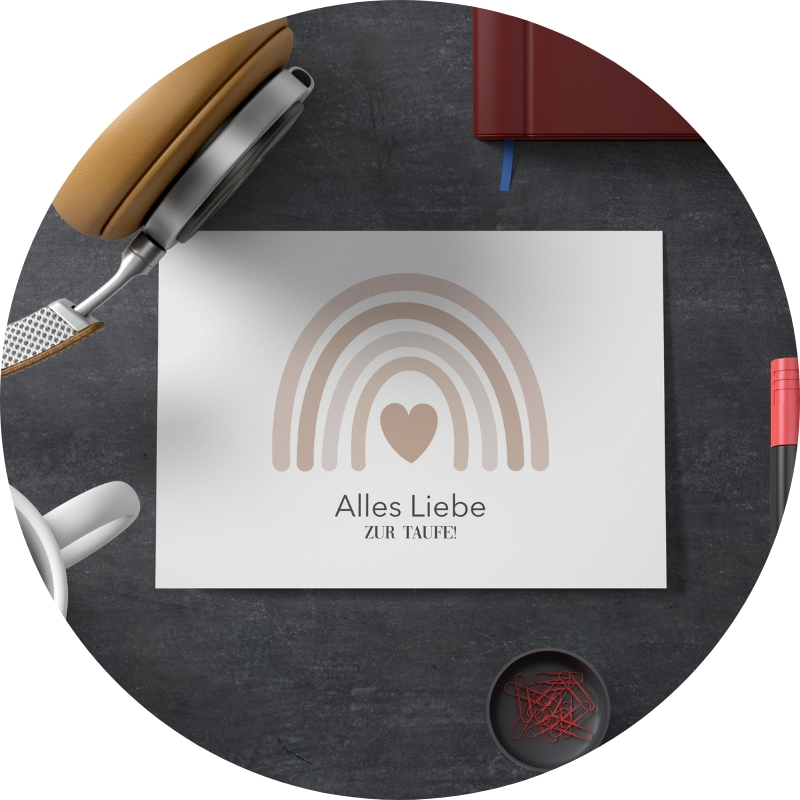 Postkarte - Alles Liebe ZUR TAUFE!