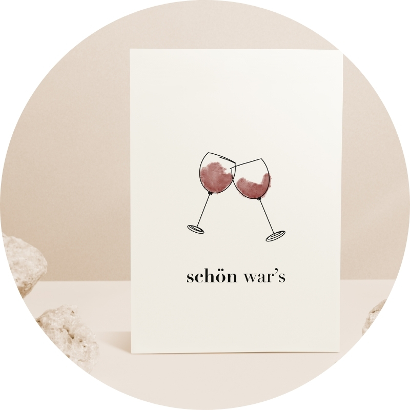 Postkarte - schön wars
