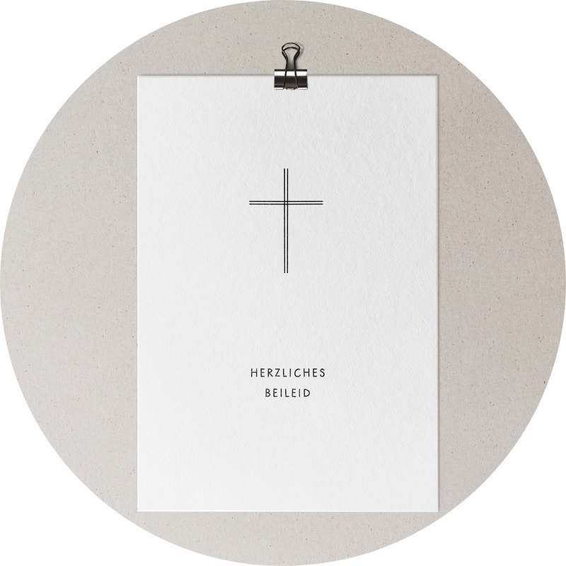 Postkarte - HERZLICHES BEILEID