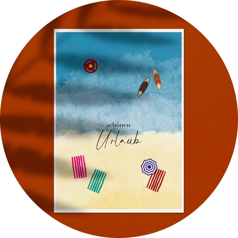 Postkarte - schönen Urlaub