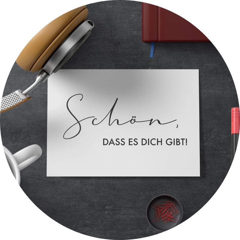 Postkarte - Schön, dass es dich gibt!