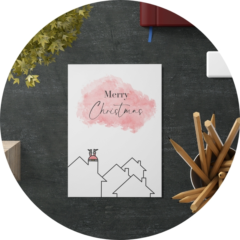 Postkarte - Merry Christmas