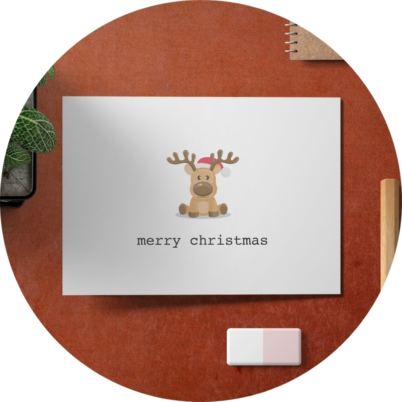 Postkarte - merry christmas