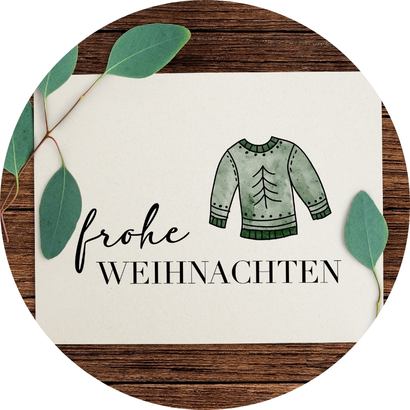 Postkarte - frohe WEIHNACHTEN