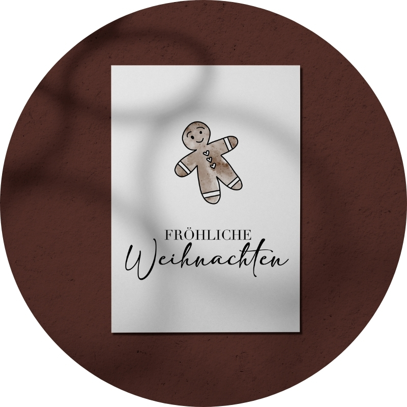 Postkarte - FRÖHLICHE Weihnachten